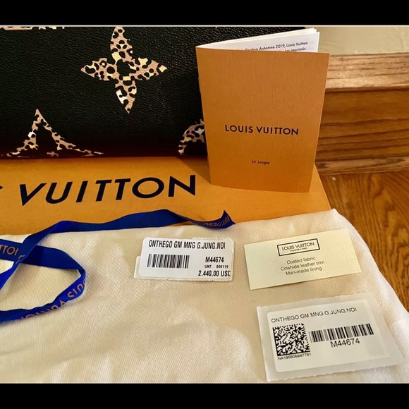 LOUIS VUITTON Jungle OnTheGo GM NWT Monogram Tote - LIMITED EDITION 2019 - Picture 3 of 14